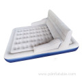 Air bed with removable backrest